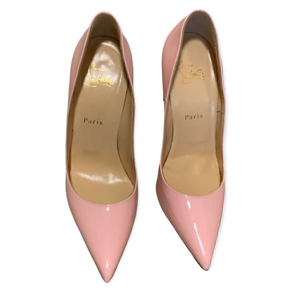 Christian Louboutin Baby Pink Patent Leather So Kate 120 Pumps | Size: 38.5 | - Picture 14 of 15